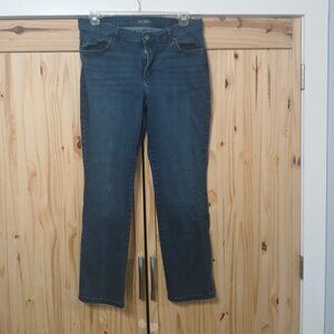 LEE RELAXED FIT STRAIGHT LEG MID RISE WOMENS JEANS 16 LONG TALL